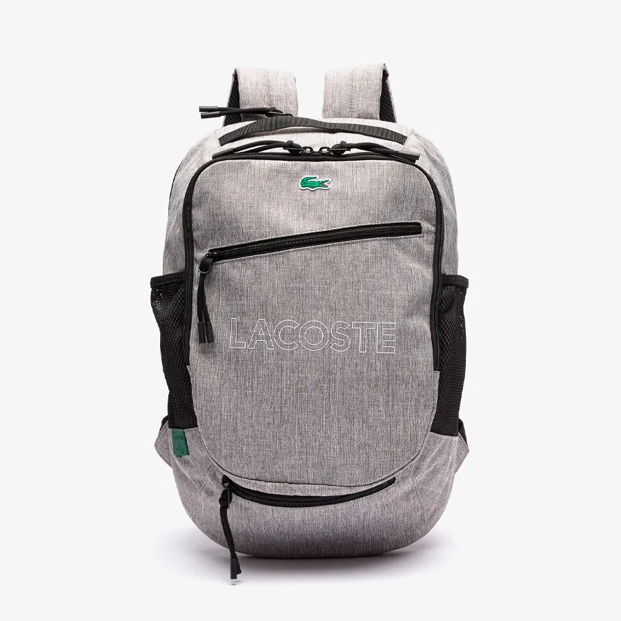 Imagen 0 de 4 de Mochila Lacoste-GRIS/VERDE/NEGRO