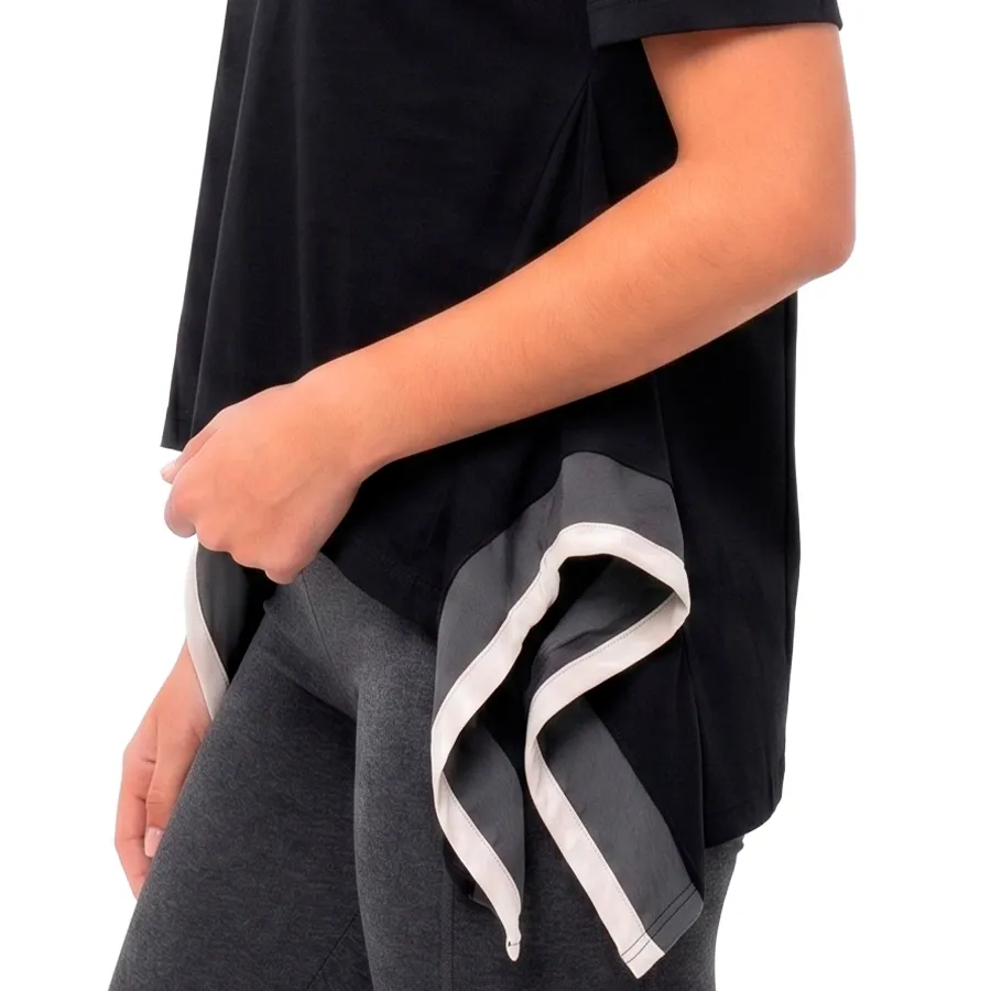 Imagen 2 de 3 de Remera Asics Ss Tee Top-NEGRO/BLANCO