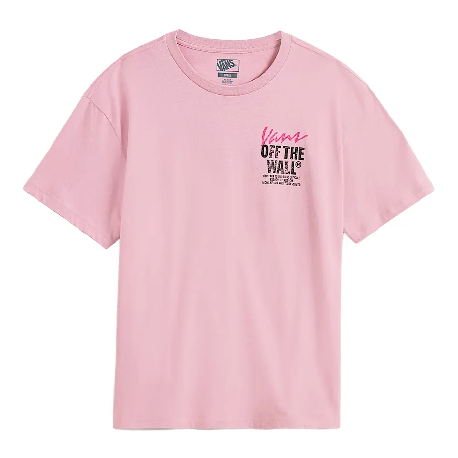 Imagen 2 de 6 de Remera Vans Lady Wall Outsized SS-ROSA VIEJO