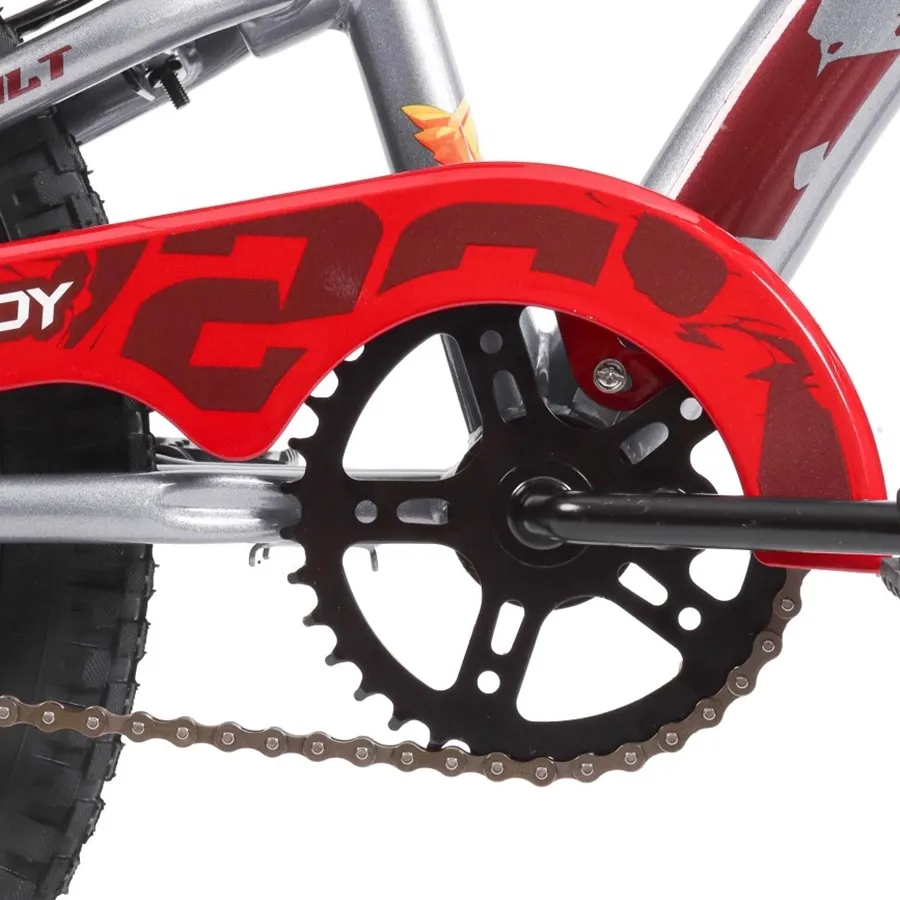Imagen 6 de 7 de Bicicleta TopMega Crossboy R20 1vel-GRIS/ROJO