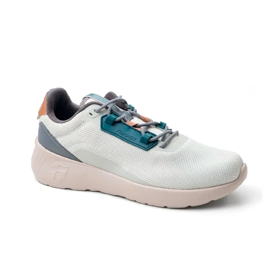 Imagen 1 de 4 de Zapatillas Topper Monclova-BEIGE-GRIS-PETROLEO