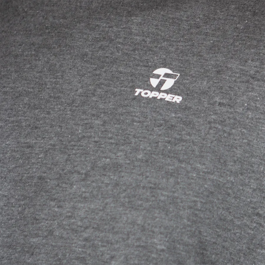 Imagen 2 de 4 de Remera Topper Basic-GRIS
