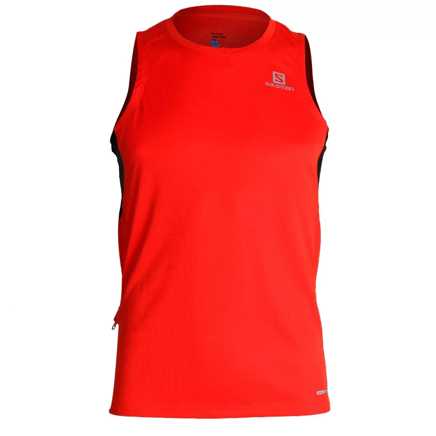 Imagen 0 de 4 de Musculosa Salomon Agile Tank-ROJO