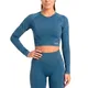 top-kamp-kalma-crop-manga-larga-seamless-AZUL PETROLEO