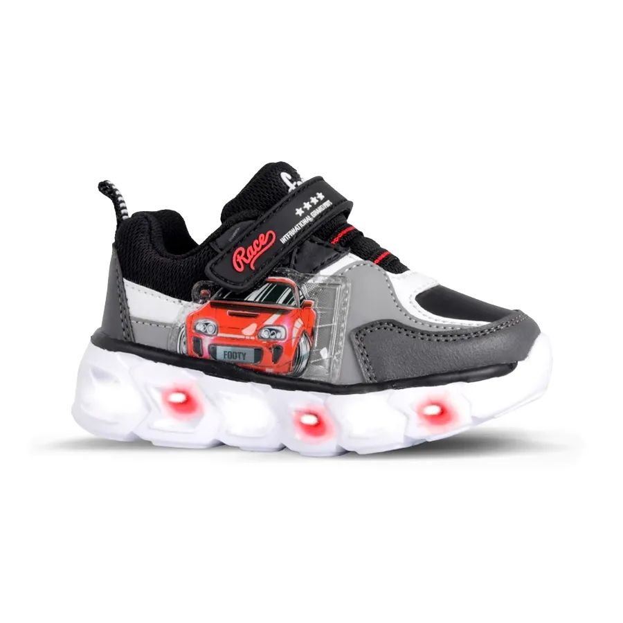 Imagen 0 de 5 de Zapatillas Footy Mini Cars Race-NEGRO/ROJO