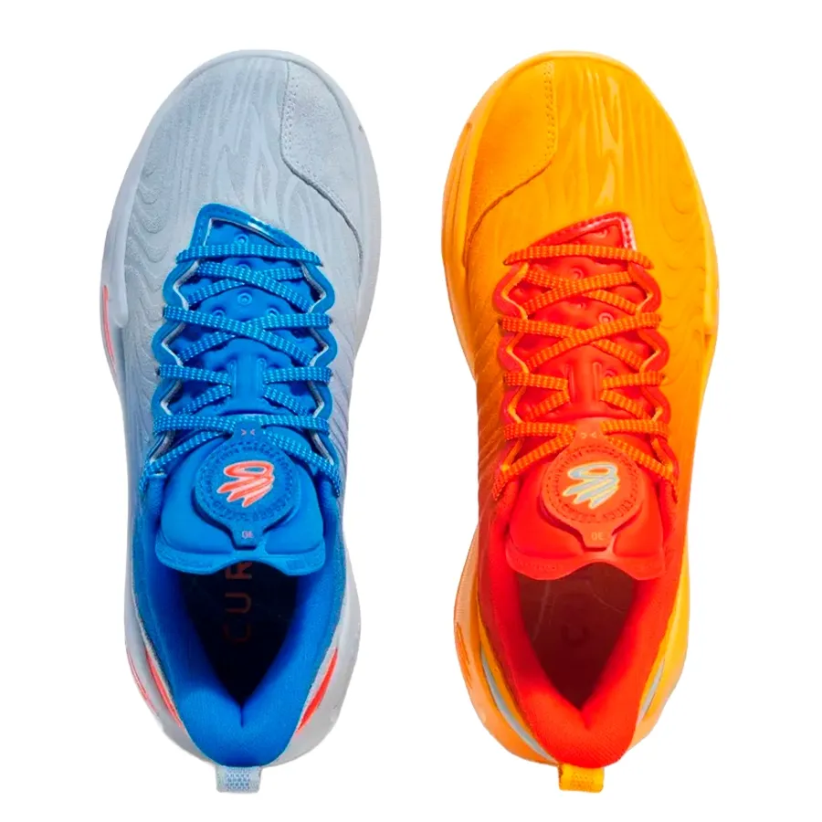 Imagen 3 de 5 de Zapatillas Under Armour Zapatilla  Curry 12 'What The Bay'-AMARILLO/NARANJA/AZUL/GRIS