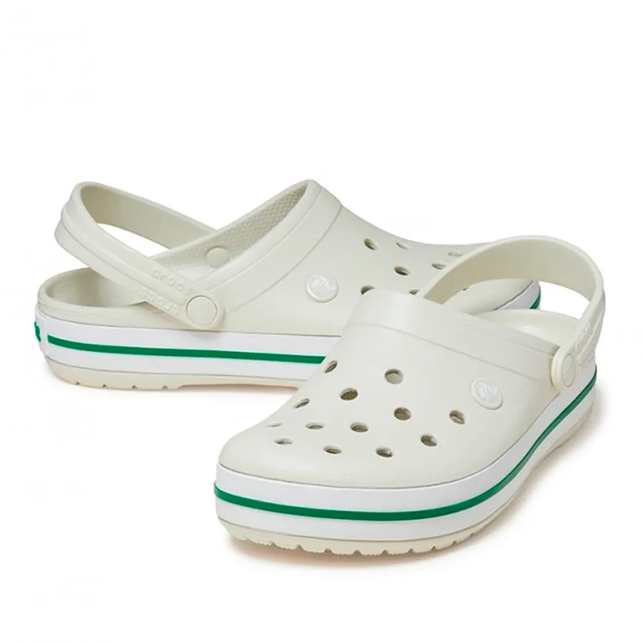 Imagen 3 de 6 de Sandalias Crocs Crocband-NATURAL/BLANCO/VERDE