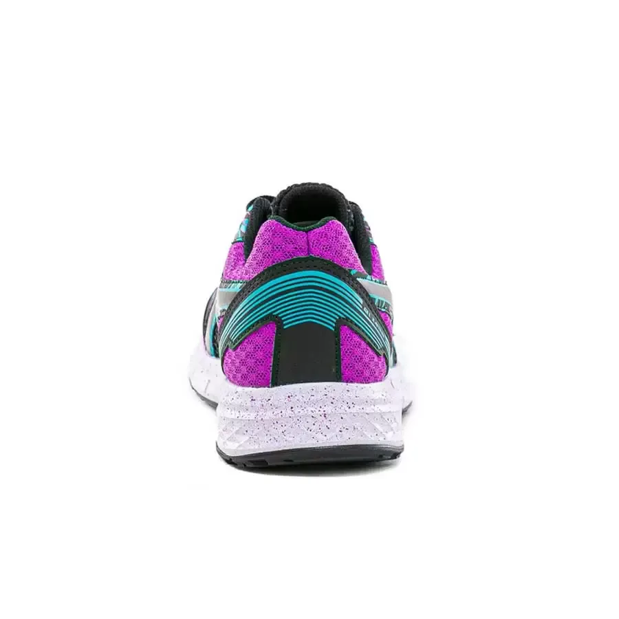 Imagen 2 de 4 de Zapatillas Asics Gel Kaiteki-NEGRO/VIOLETA/TURQUESA