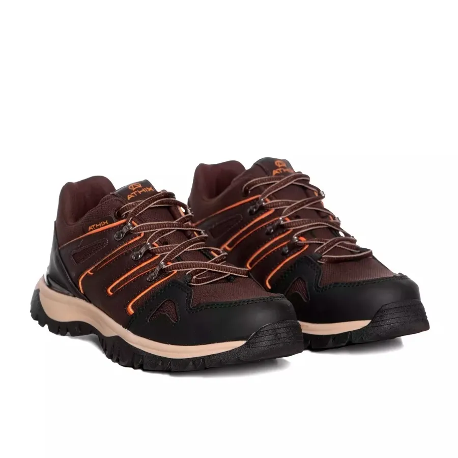 Imagen 1 de 6 de Zapatillas Athix Elbrus 708-CHOCOLATE/NARANJA