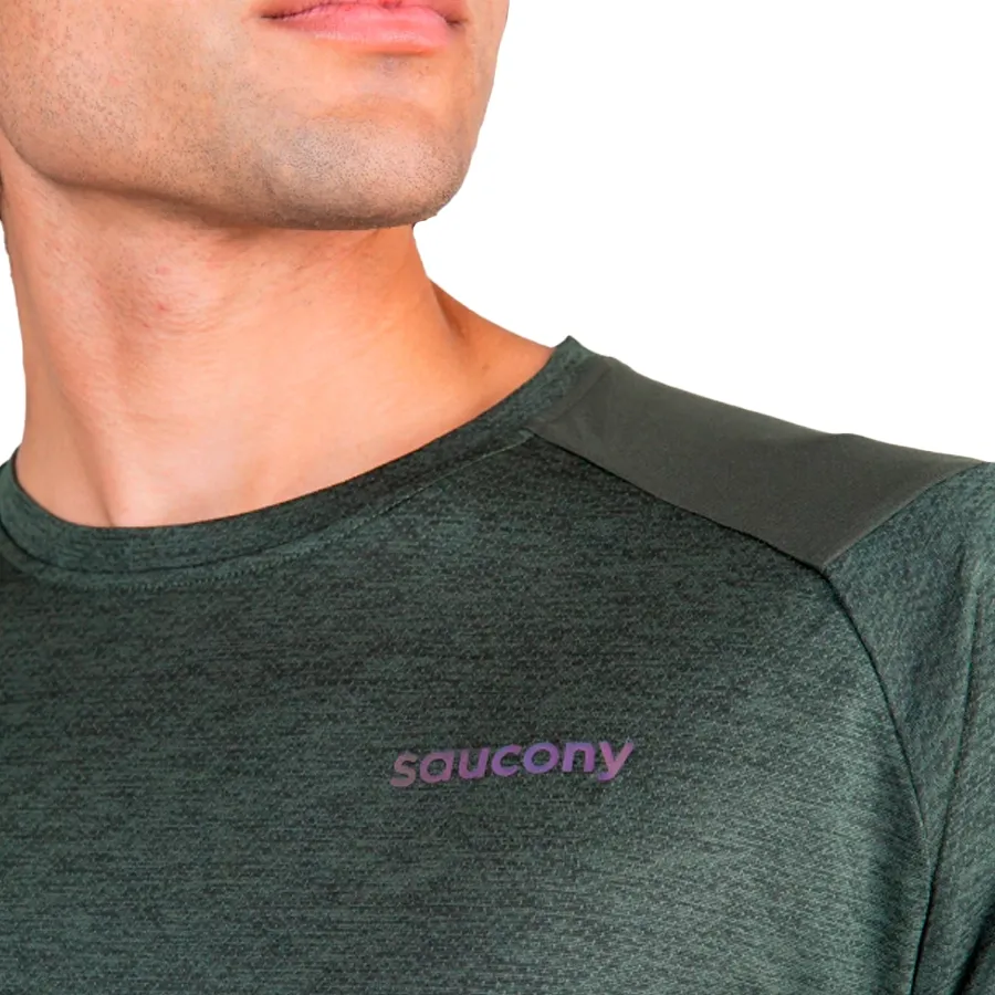 Imagen 2 de 3 de Remera Saucony Elevate Short Sleeve-VERDE