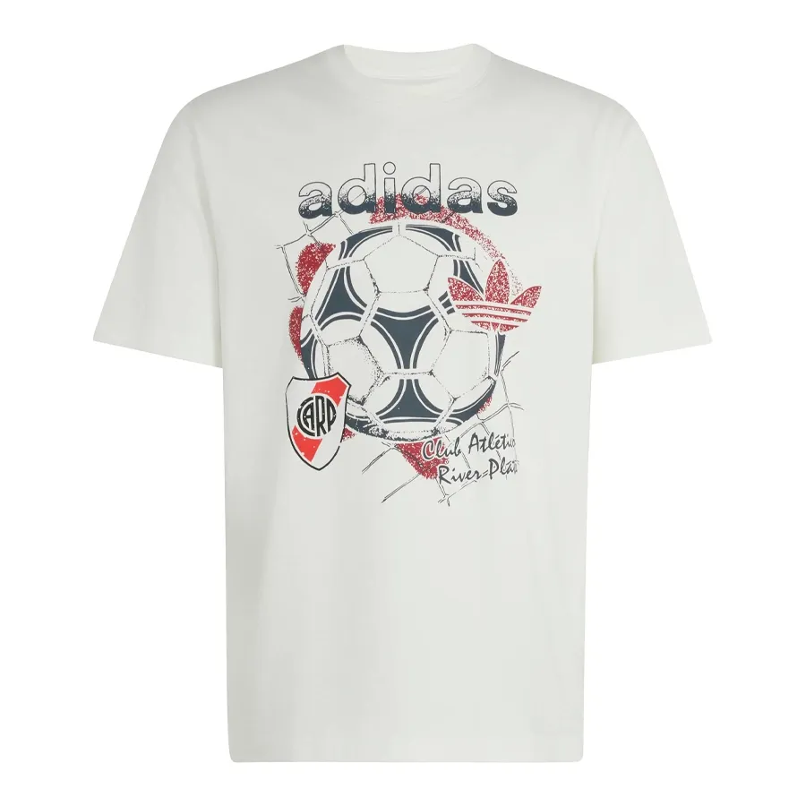 Imagen 2 de 5 de Remera adidas originals Graphic River Plate Seasonal-BLANCO/ROJO/NEGRO