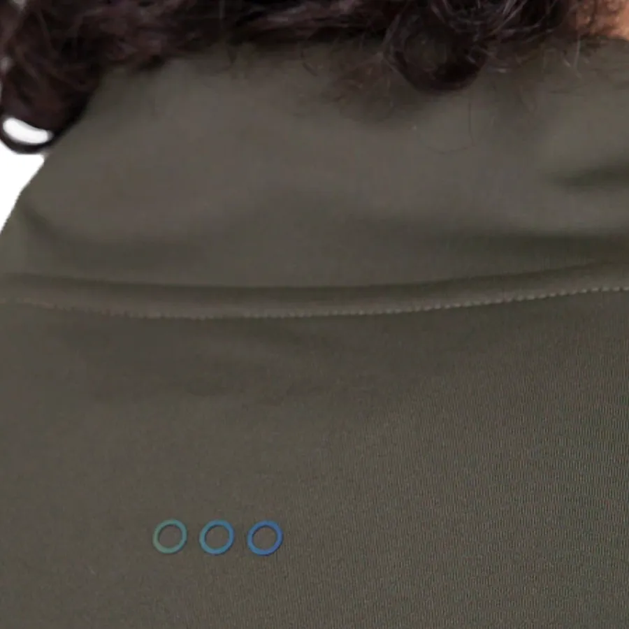 Imagen 3 de 4 de Buzo Saucony Zip Solstice 1/4-OLIVA