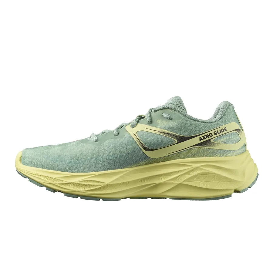 Imagen 2 de 5 de Zapatillas Salomon Aero Glide-VERDE/AMARILLO/LILA
