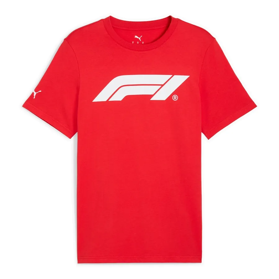 Imagen 1 de 4 de Remera Puma F1 Essentials Logo-ROJO/BLANCO