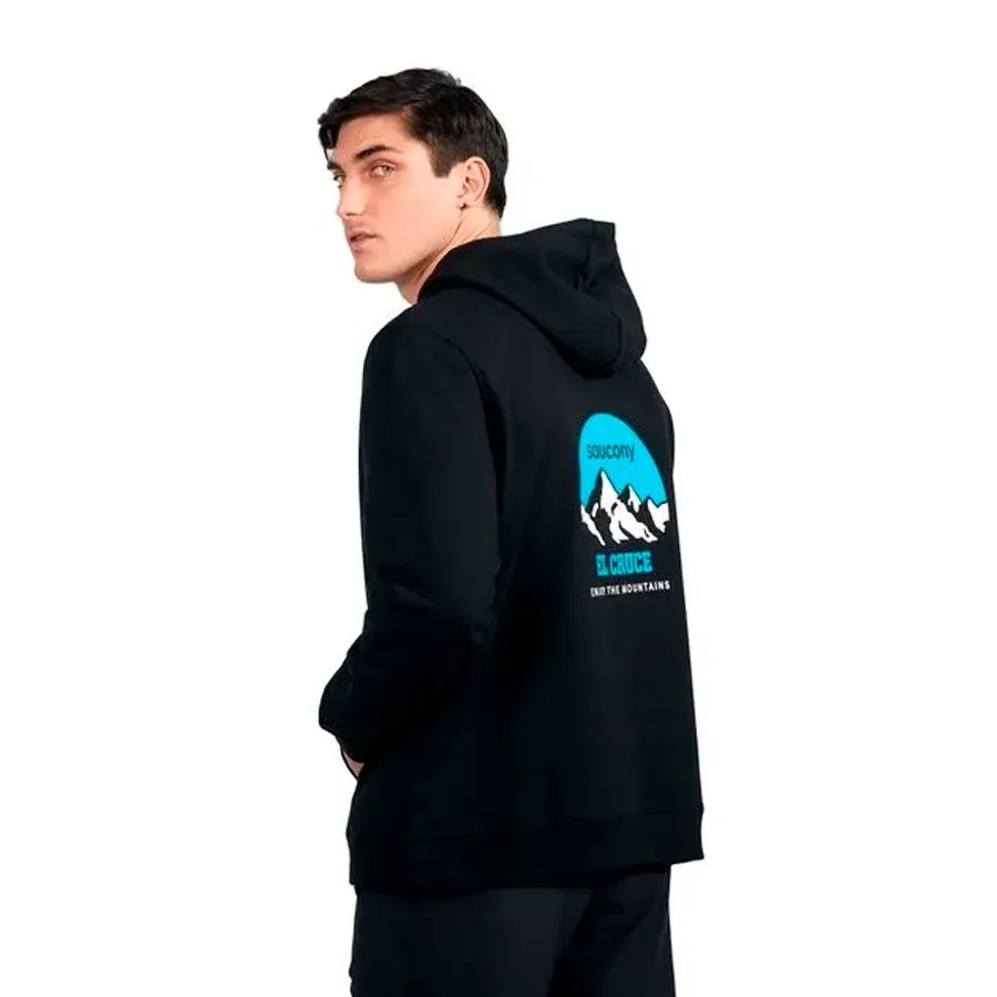 Imagen 3 de 8 de Buzo Saucony Rested El Cruce-NEGRO