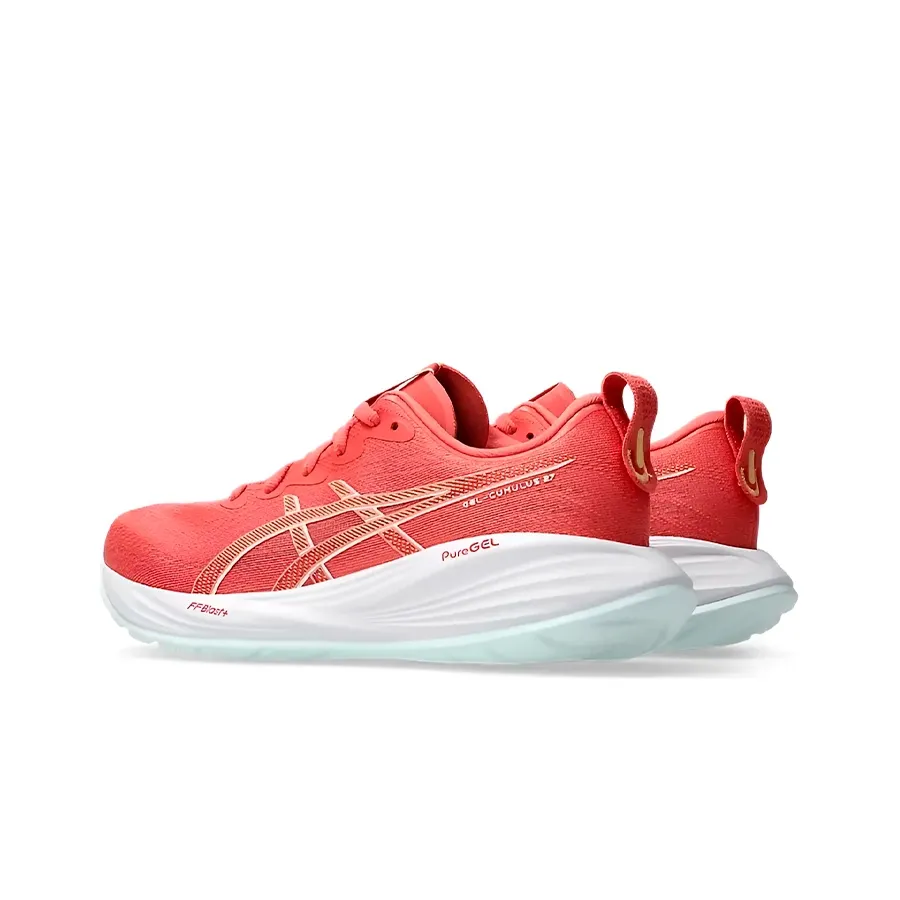 Imagen 5 de 7 de Zapatillas Asics Gel-Cumulus 27-CORAL FLUOR/BLANCO