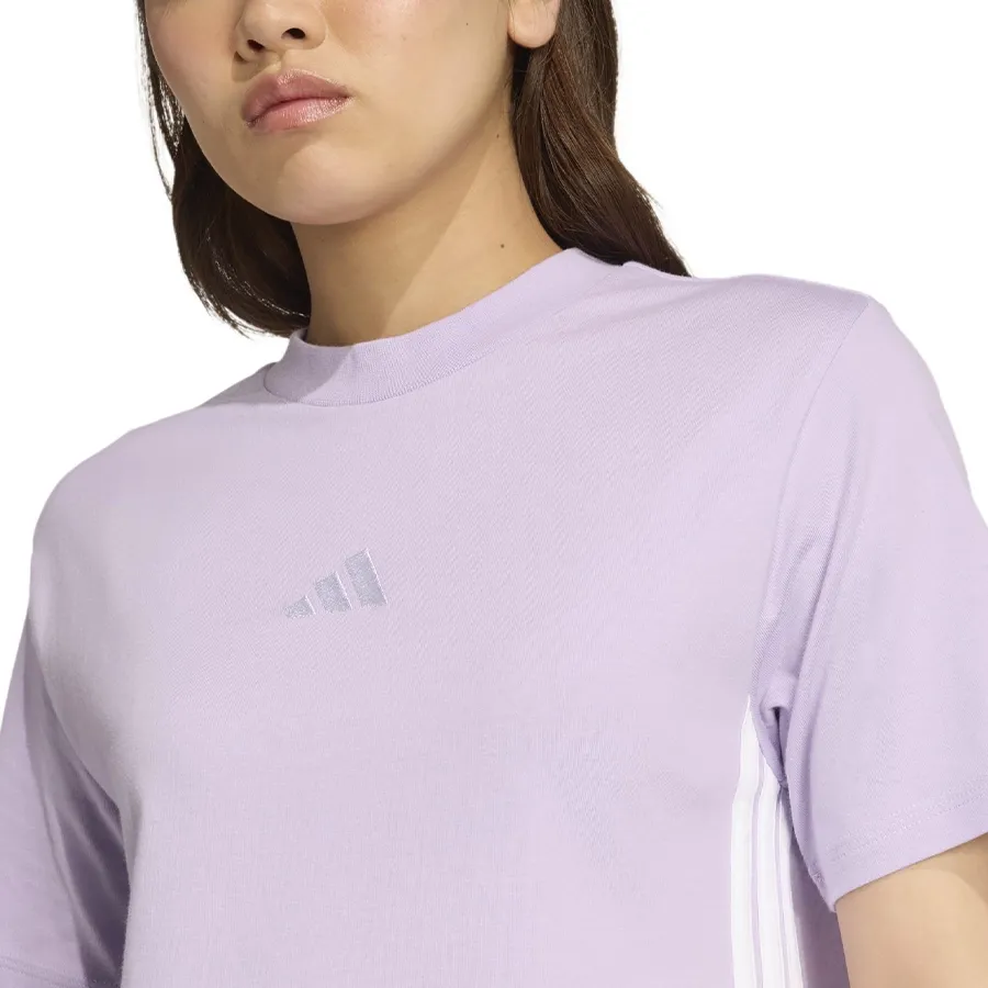Imagen 3 de 5 de Remera adidas Essentials 3-Stripes-LILA