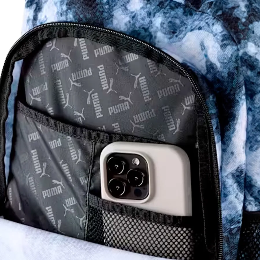 Imagen 3 de 5 de Mochila Academy All-Over Print-NEGRO/BLANCO