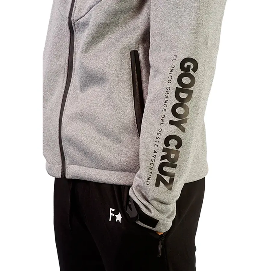 Imagen 1 de 4 de Campera Fiume Sport Stadium Premiun Godoy Cruz 23-GRIS/NEGRO