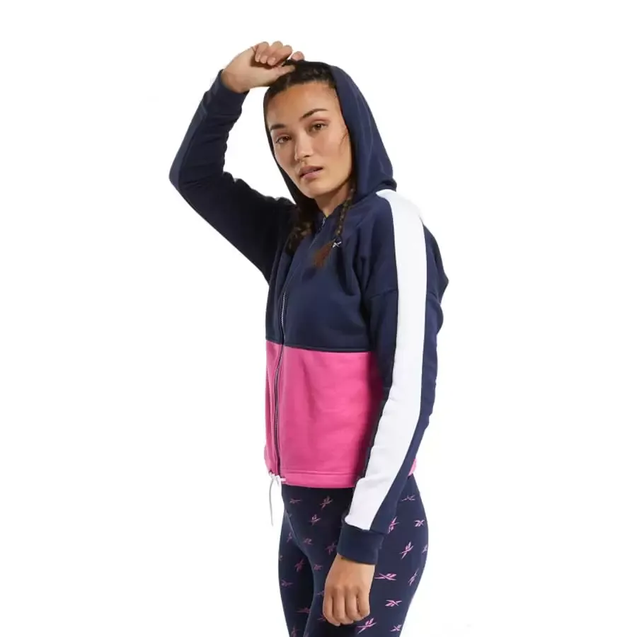 Imagen 0 de 5 de Campera Reebok Te Linear Ft F-MARINO/FUCSIA