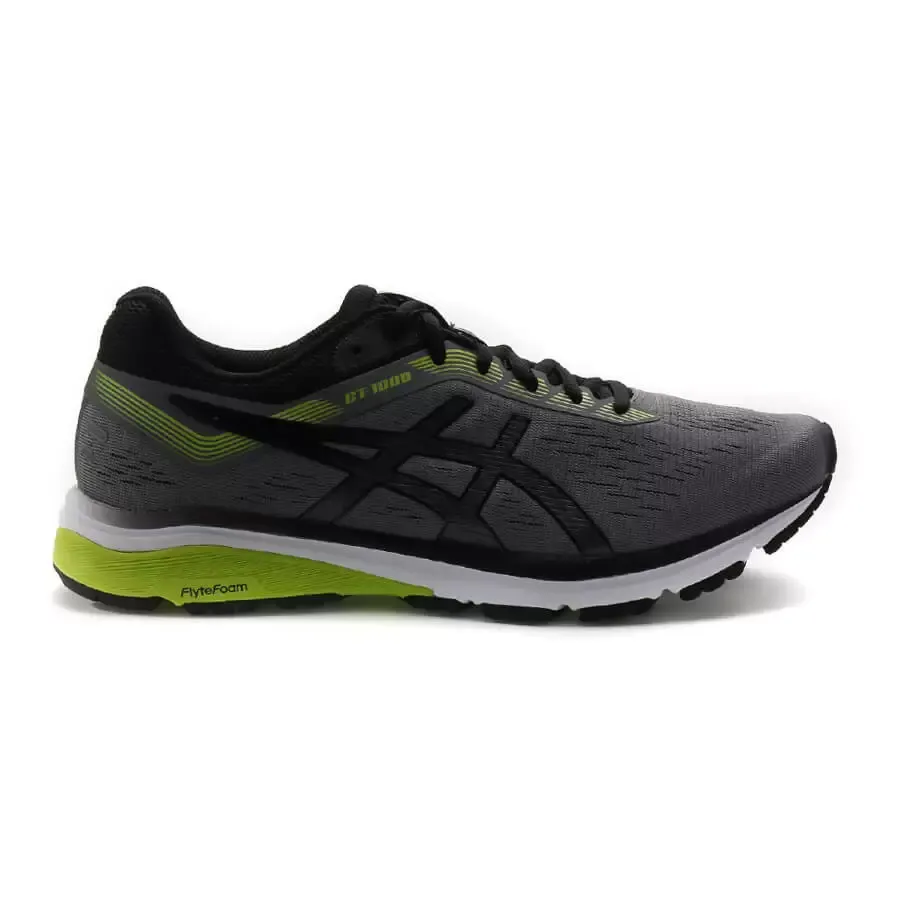 Imagen 4 de 5 de Zapatillas Asics Gt 1000 7-GRIS/NEGRO/LIMA