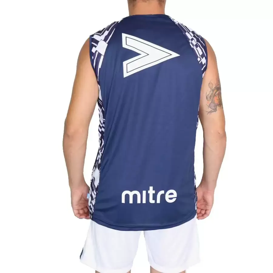 Imagen 1 de 2 de Musculosa Mitre Independiente Rivadavia Mercury-AZUL/BLANCO
