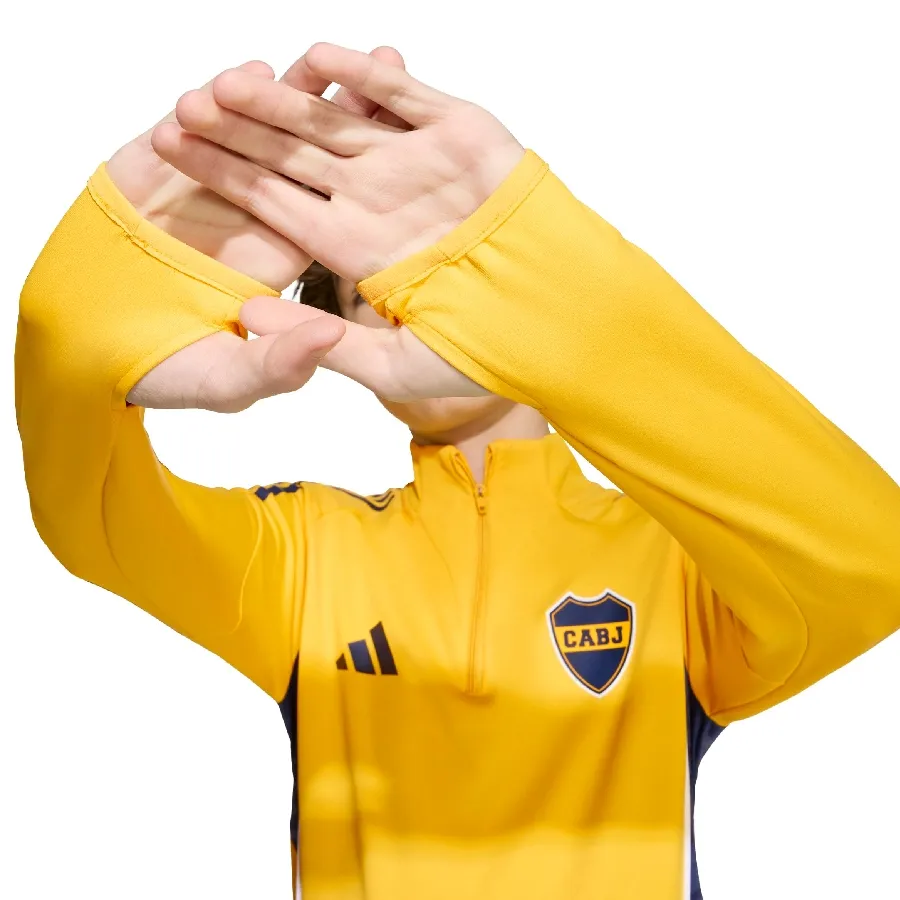 Imagen 5 de 6 de Buzo adidas Entrenamiento de Boca Juniors Tiro 25-AMARILLO/AZUL MARINO