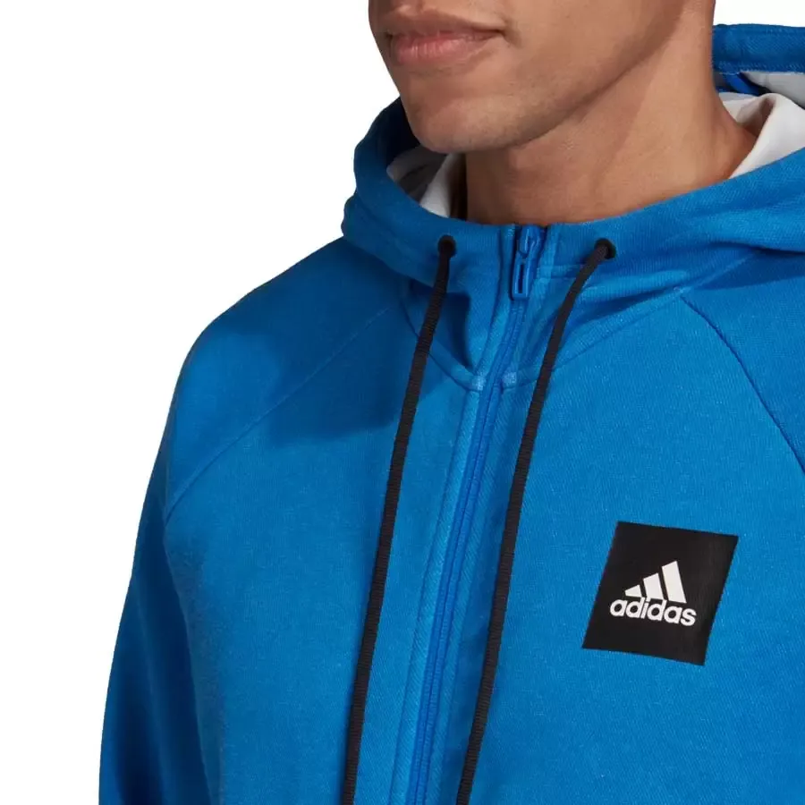 Imagen 2 de 5 de Campera Con Capucha adidas Must Haves Stadium-AZUL