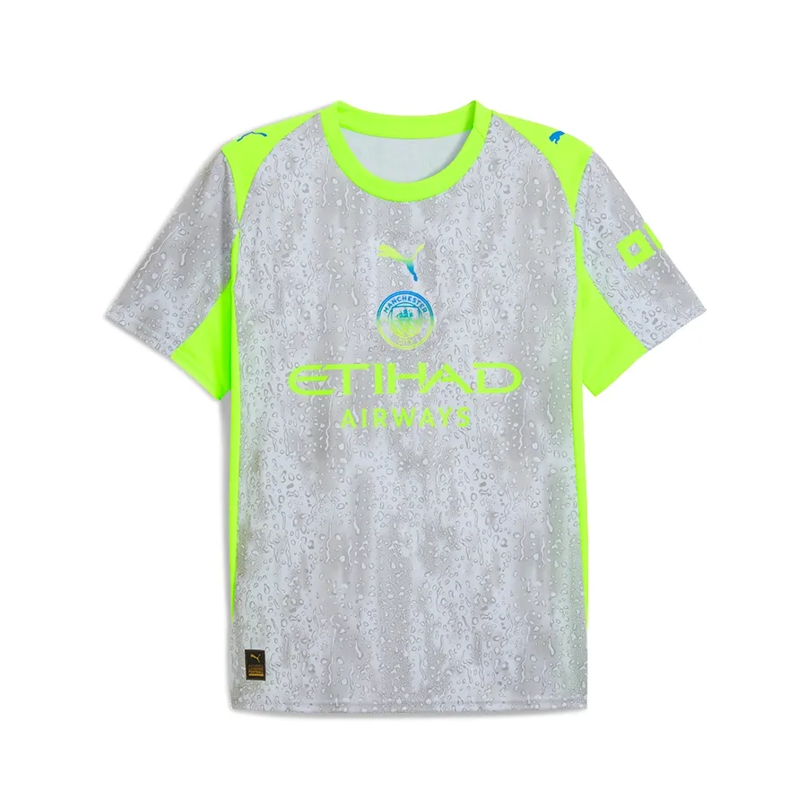 Imagen 1 de 5 de Remera Puma Manchester City Tercera 25/26-GRIS/AMARILLO FLUOR