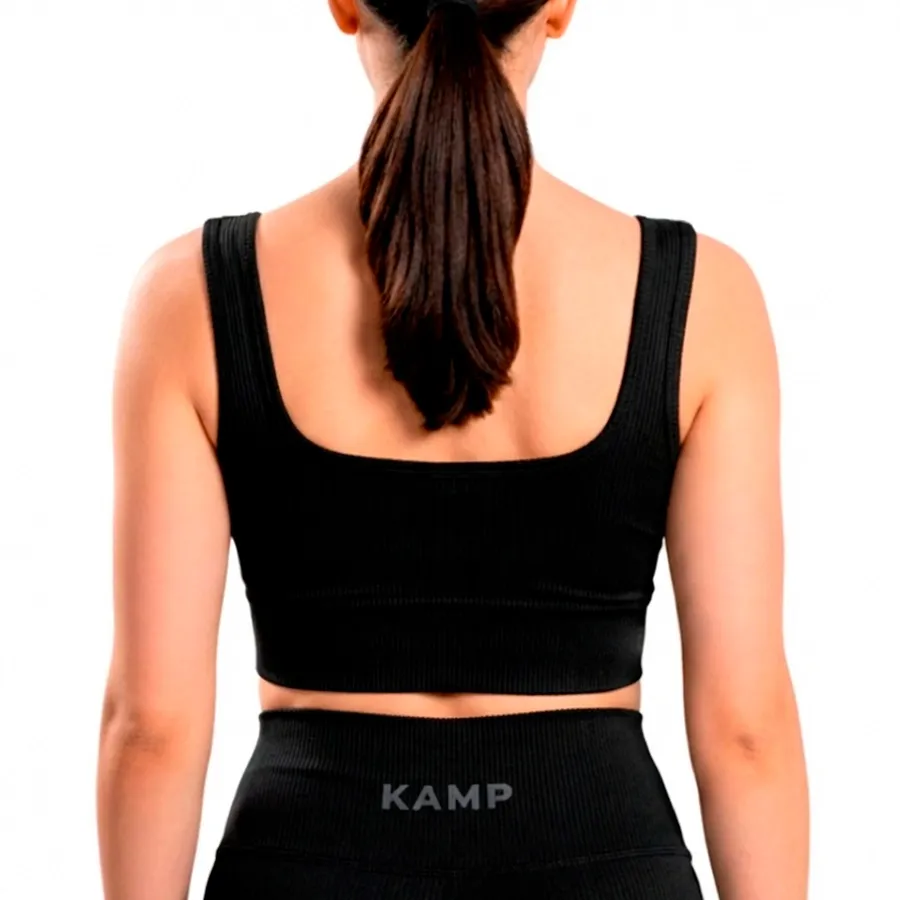 Imagen 1 de 4 de Top Kamp Recto Seamless-BLANCO/NEGRO