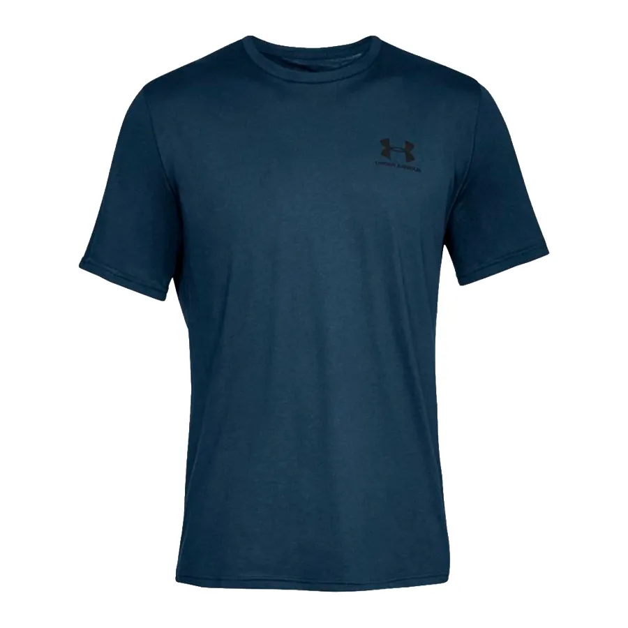 Imagen 2 de 4 de Remera Under Armour Left Chest Logo Sleeve-MARINO