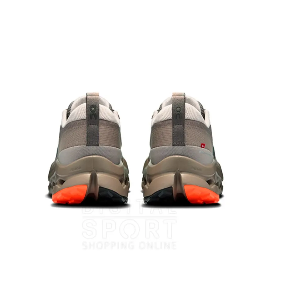 Imagen 4 de 5 de Zapatillas On Claudsurfer Trail 2-GRIS/NARANJA