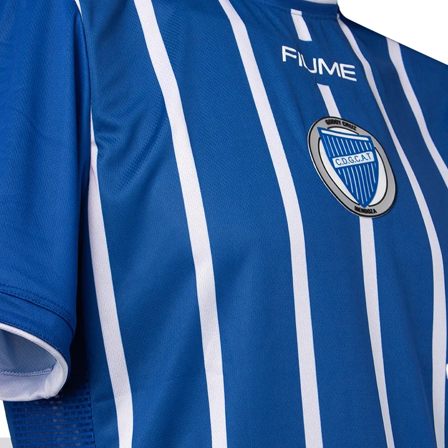Imagen 3 de 4 de Camiseta Fiume Sport Oficial 22 Godoy Cruz-AZUL/BLANCO