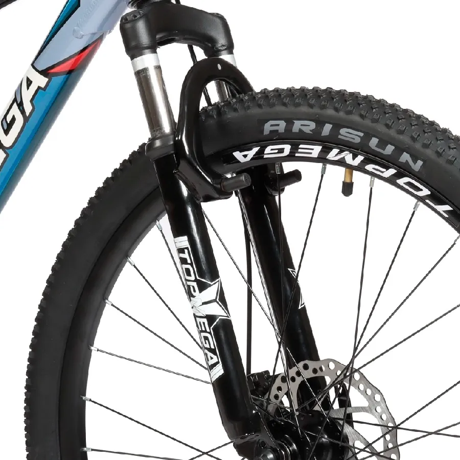 Imagen 8 de 9 de TopMega Mountain Bike Neptune R26 21vel-GRIS/AZUL/ROJO