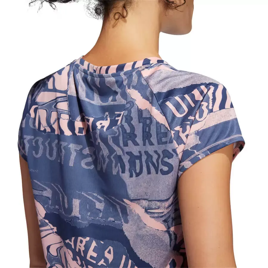 Imagen 3 de 4 de Remera adidas Para Correr Own W-ROSA/AZUL