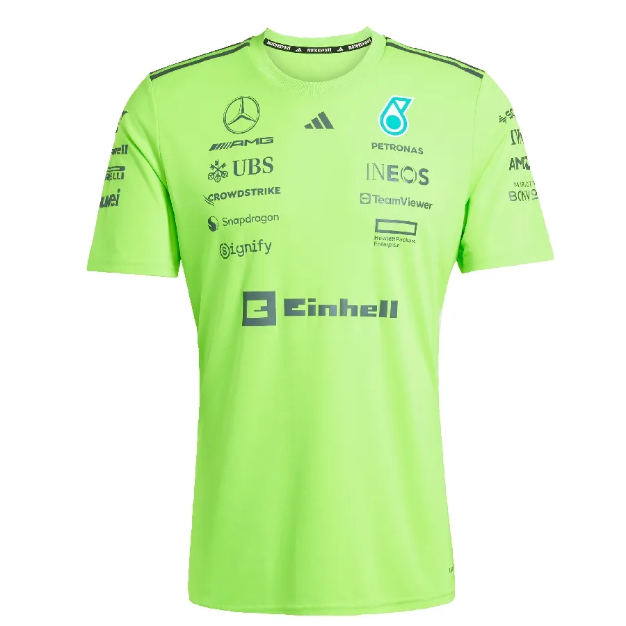 Imagen 2 de 5 de Camiseta adidas Set-Up Mercedes - AMG Petronas F1 Team-VERDE FLUOR
