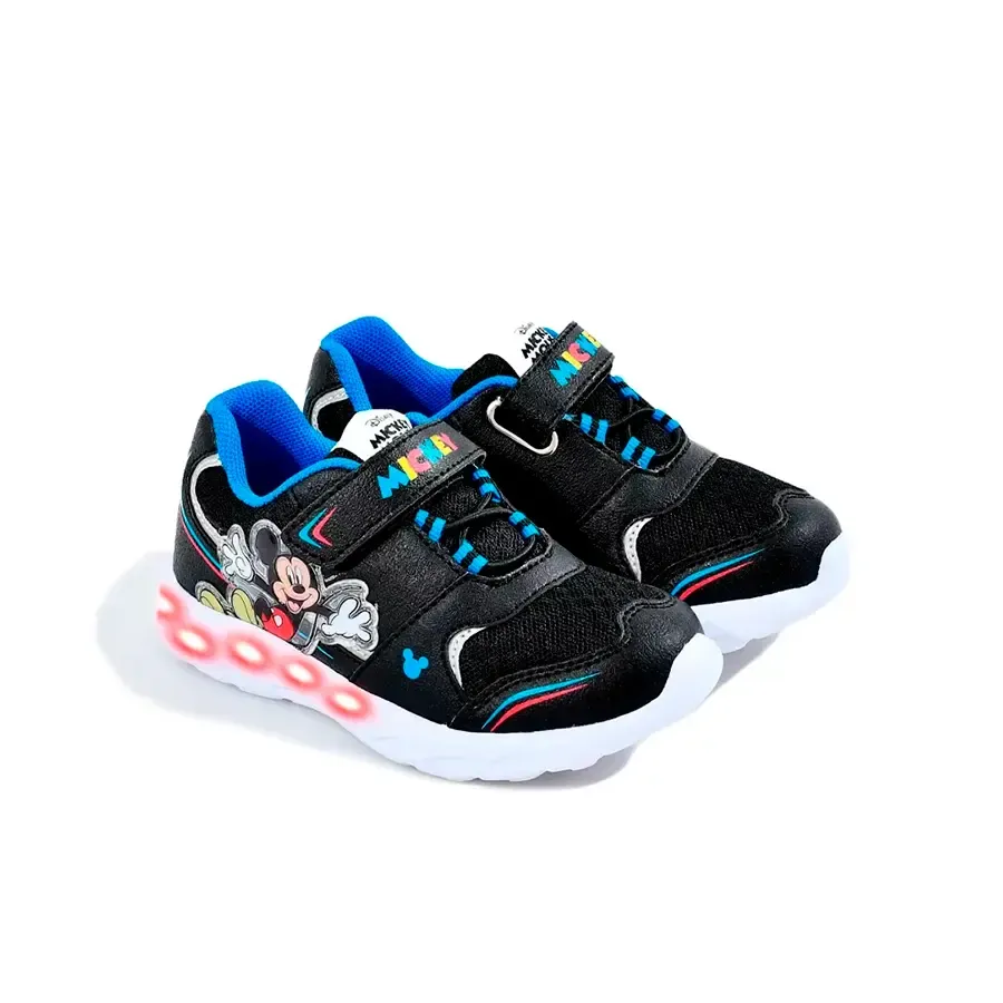 Imagen 1 de 4 de Zapatillas Footy Mickey Happy-NEGRO/AZUL/ROJO