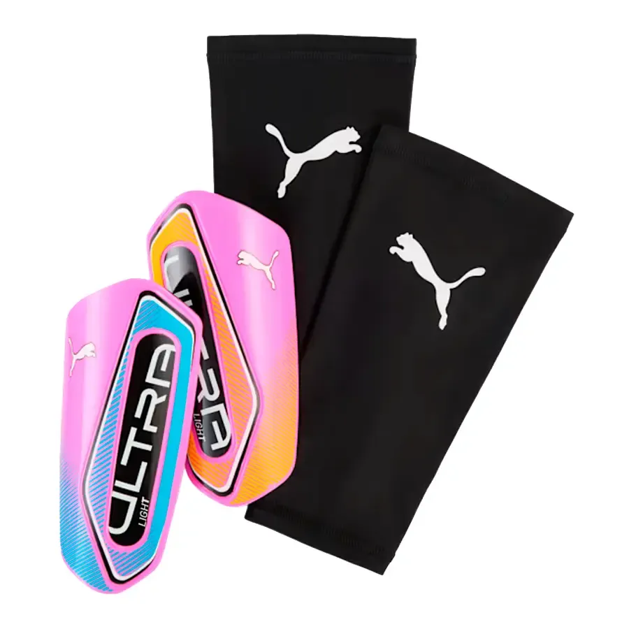 Imagen 0 de 1 de Canilleras Puma Ultra Light-BLANCO/CELESTE/NARANJA