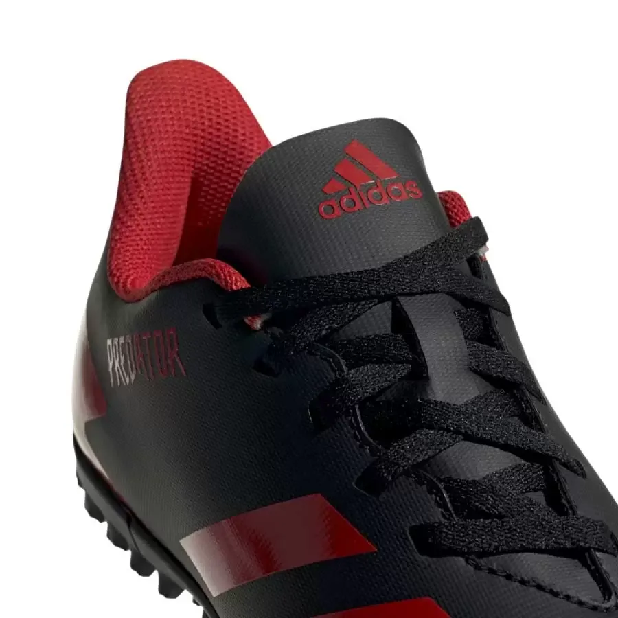 Imagen 4 de 6 de Botines adidas Predator 20.4 Tf J-NEGRO/ROJO