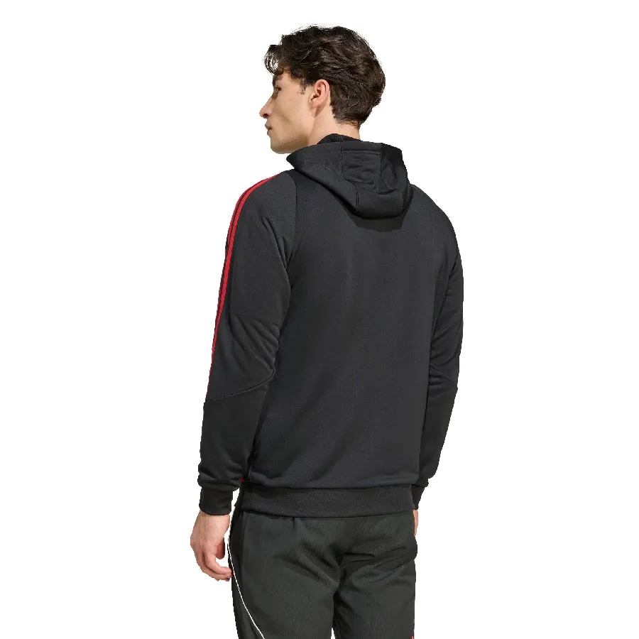 Imagen 2 de 5 de Buzo De Entrenamiento adidas con Capucha de River Plate Tiro 25-NEGRO/ROJO