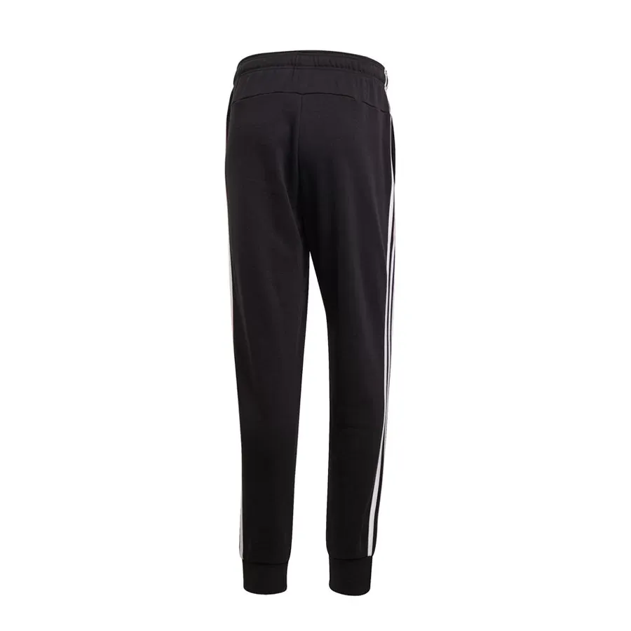 Imagen 3 de 4 de Pantalón adidas Cónico Puño Ajustado Essentials 3-NEGRO/BLANCO