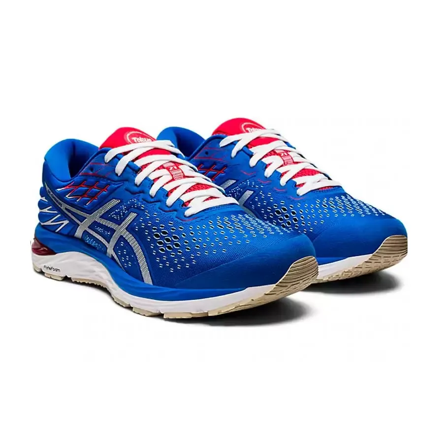 Imagen 3 de 5 de Zapatillas Asics Gel Cumulus 21 Retro-AZUL/BLANCO/ROJO