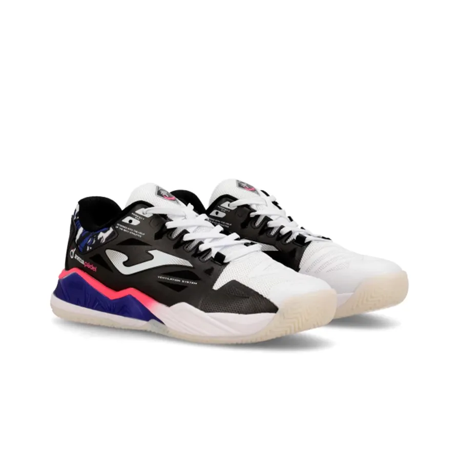 Imagen 1 de 8 de Zapatillas Joma Padel Spin-BLANCO/NEGRO/AZUL FRANCIA