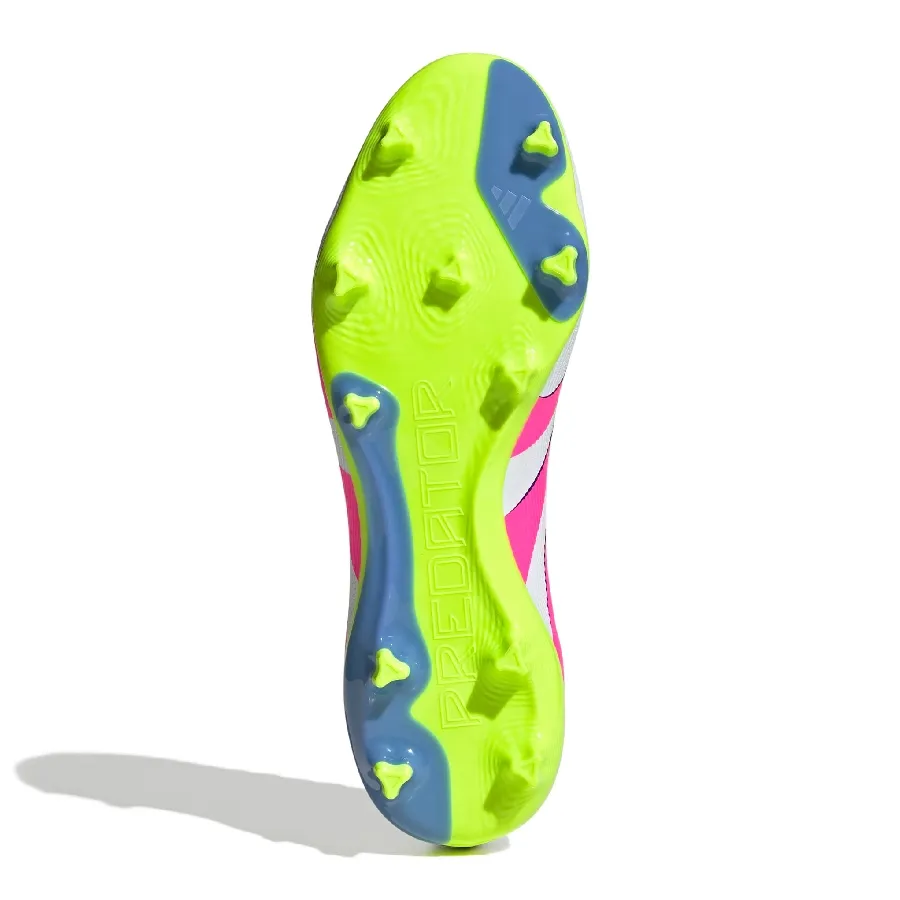 Imagen 4 de 7 de Botines adidas Predator league Fg-BLANCO/ROSA FLUOR/AMARILLO FLUOR