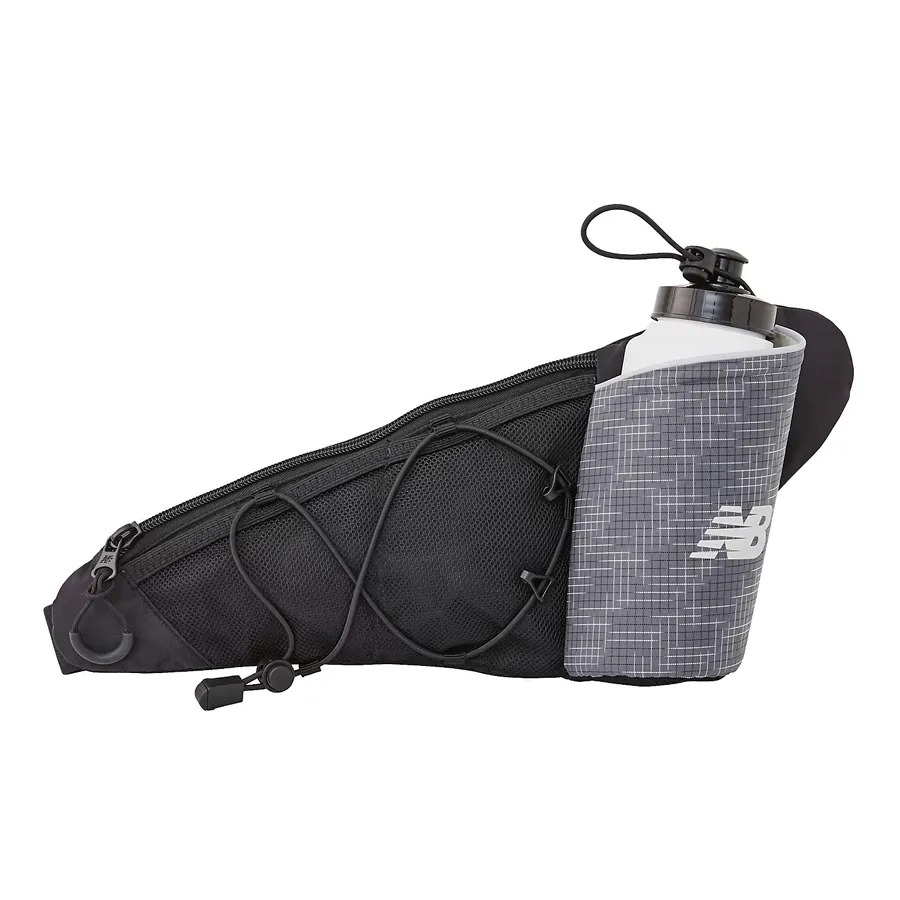 Imagen 1 de 3 de Riñonera New Balance Running Bottle Pack-NEGRO/GRIS