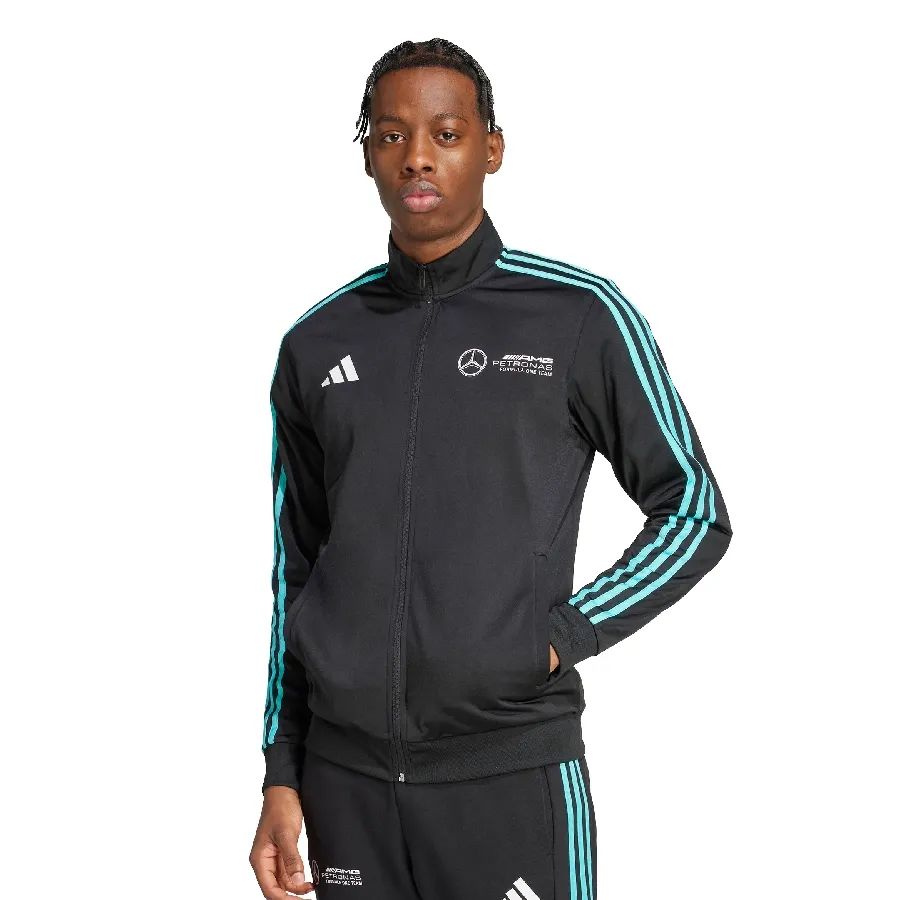 Imagen 0 de 5 de Campera adidas Track Top ADN Mercedes-NEGRO/TURQUESA