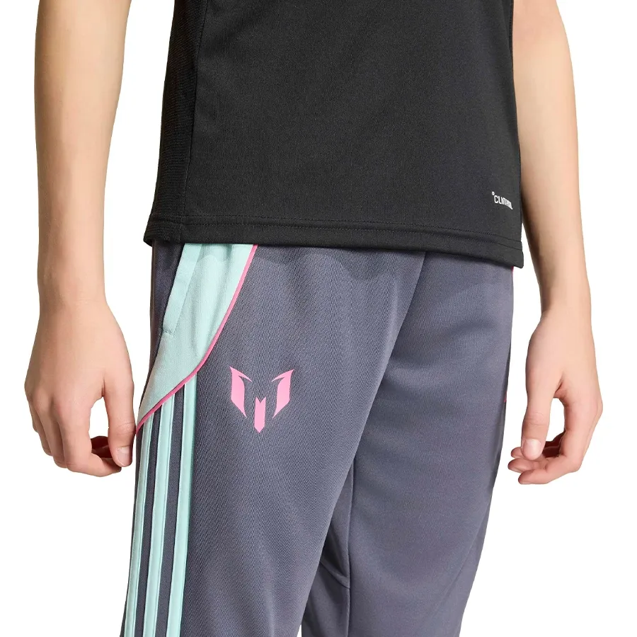 Imagen 3 de 5 de Pantalón adidas Messi Training-GRIS/AQUA/FUCSIA