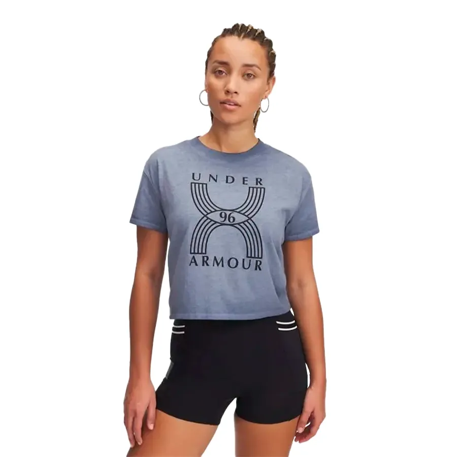 Imagen 0 de 3 de Remera Under Armour Run 96 Graphic Ss-GRIS/NEGRO