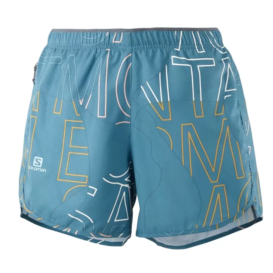 Imagen 0 de 3 de Shorts Salomon Agile-AZUL/BLANCO/MAIZ