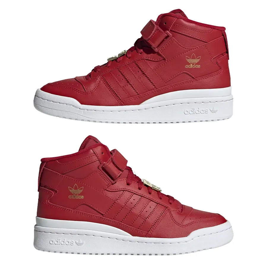 Imagen 4 de 6 de Zapatillas adidas originals Forum Mid-ROJO/BLANCO/DORADO